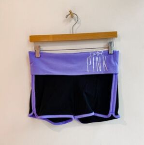 NWT Pink Yoga Lavender Rolled Shorts